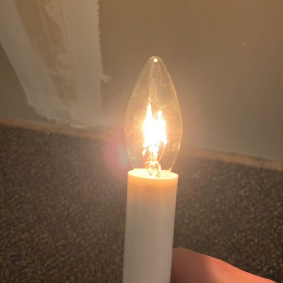 VTG Electric Candle Lamp Solid Brass - Picture 3 of 6